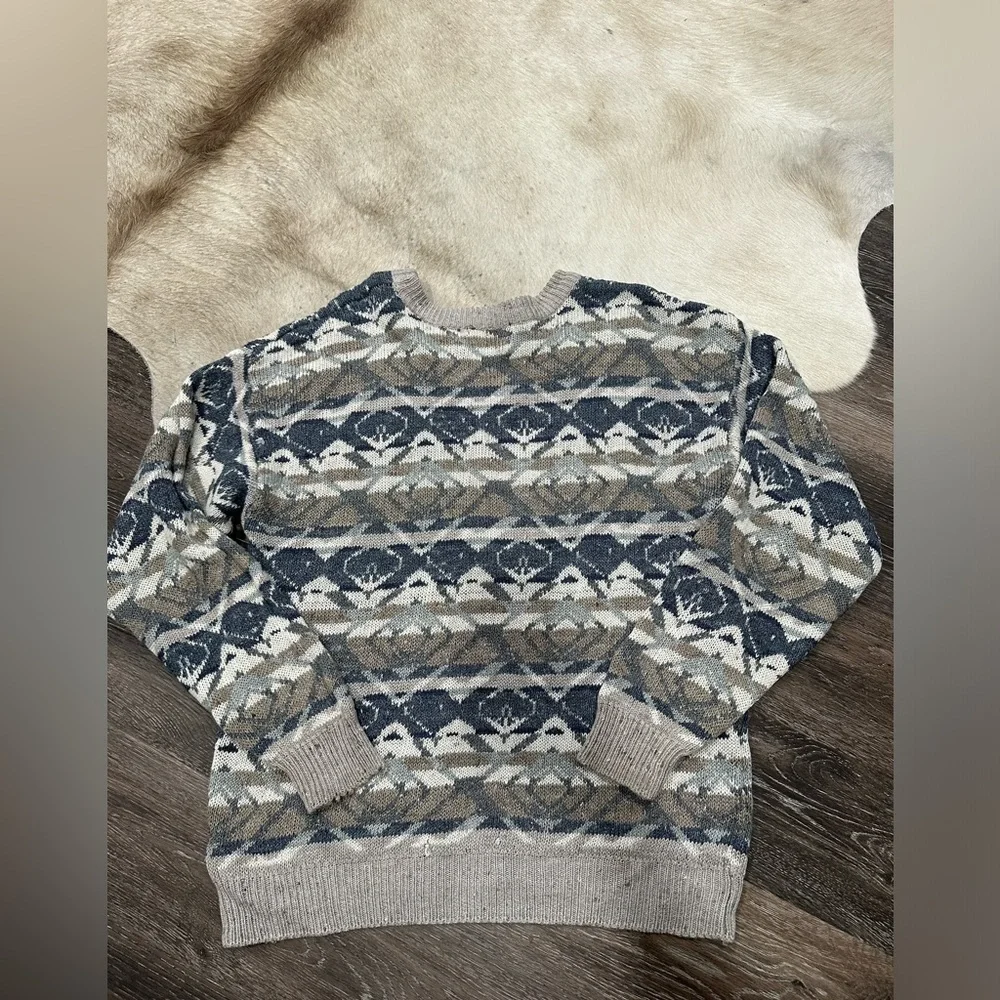 Vintage Northwest Territory 90’s Wool Grandpa Chunky Knit Sweater XL Men’s
